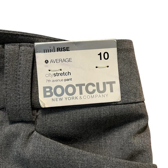 New York & company gray bootcut work pants slacks size 10 - Picture 4 of 10